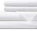 Hotel Sheets Direct 4 Piece Bed Sheet Set King Size, 100% Viscose Derived from Bamboo Sheets Set with 2 Pillowcases, Cooling & Breathable Luxury Bedding, Moisture-Wicking & Silky Soft Texture, White