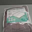 Electric Heated Blanket 72"x84" Full Size, Soft Coral Fleece with 4 Heating Levels and 10 Hours Auto-Off, Machine Washable, Cozy Plush Fabric for Home, Purple