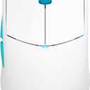 Lamzu Atlantis OG V2 Pro Wireless Gaming Mouse, Ultra Lightweight 57g, 26000 DPI, Symmetrical, Mechanical Switch, Silver TTC Encoder, PAW3395 Sensor, MCU Nordic 52840-Polar White