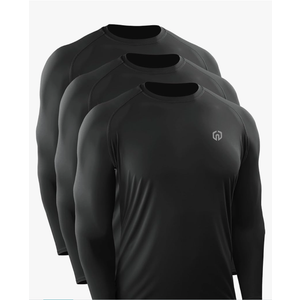 NELEUS Men's Dry Fit Long Sleeve Athletic Running Shirts, XXL