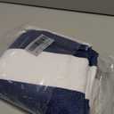 LoyaGour Car Seat Cover Protector Front Seats, for Gym Workout, Running, Swimming, Beach and Hiking, Waterproof Sweat Towel Seat Covers for Cars SUV Trucks (Blue Stripe, 1Pcs)