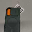 TOCOL for iPhone 16 Pro Case with Slide Camera Cover, Kickstand and Camera Control Button, Fit for MagSafe, Rugged Solid Phone Case, Non-Slip, Drop Protection, Alpine Green