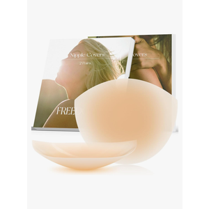 Nipple Covers for Women,Multifunction Adhesive Silicone Nipple Pasties Reusable 2 Pairs Sticky Breast Petals Bra Dress Size M