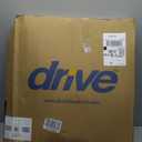 Drive Medical Folding Steel Bedside Commode Chair - Portable 3-in-1 Toilet Solution - Adjustable Height - 7.5 Qt Bucket Included - Durable Powder-Coated Steel Frame - Supports Up To 350 Lb (Grey)