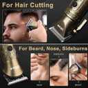 Ufree Beard Trimmer for Men with Hair Clipper, Professional Hair Clippers for Men and Hair Trimmers, Cordless Electric Razor Mens Grooming Kit for Nose, Face, Ear, Body, Gifts for Men Husband Father