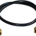 DOZYANT 5 Feet Propane Torch Extension Hose for Propane Tree Distribution Tree Post Assembly 1" x20 Male Throwaway Cylinder Thread - T and Y Connector
