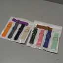 10 Pack Elastic Bands Compatible for Samsung Galaxy Watch 7 6 5 4 40mm 44mm/Watch 6 4 Classic Band 42mm 46mm 43mm 47mm/Active 2,20mm Adjustable Nylon Sport Watch Band (Pink-Black-Blue-Green-10 colors)