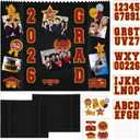 AmazingSpark 2 Sets 40 x 28 Large Trifold Poster Board for Graduation Photo Display Board with 12 Grad Themed Stickers for 2026 Presentation Party Decor Event Collage Frame Supplies (Red Gold)