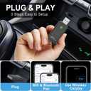 Wireless Carplay Adapter Converts Wired to Wireless Carplay Dongle for Wireless Control Plug & Play Carplay Fit for iPhone 6 or Above & Apple iPhone iOS 10+ Black (Carplay)