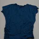 Made By Johnny Women's Casual Solid Short Sleeve Boat Neck/V Neck Dolman Top T Shirt with Side Shirring