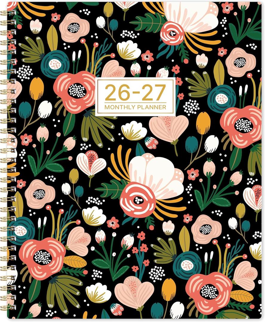 2 x 2026-2027 Monthly Planner - Monthly Planner from January 2026 to December 2027, 2026-2027 Planners 8.5" x 11", 2 Year Planners with Tabs, Back Pocket