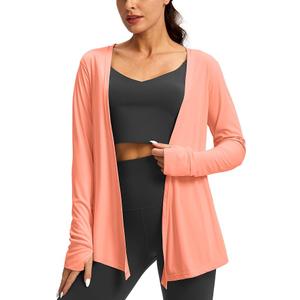Soothfeel Women's UPF 50+ Sun Shirt Long Sleeve UV Sun Protection Shirts Lightweight Cardigan for Women with Pockets SPF Swim Cover Up  XL