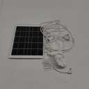 8W Solar Panel Charger for Outdoor Security Cameras, with Micro USB/USB-C and DC (35 x 135) Port, Fits Ring/Eufy/Wyze/Bird Feeder Camera, 13ft Cable, Fast Charging (1 Pack)