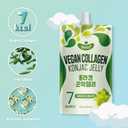 Vegan Collagen Konjac Jelly (Green Grape Flavor) 120g x 10 Packs  Low-Calorie Fruit Gel Snack, Gluten-Free, Plant-Based, 7 kcal per Pouch