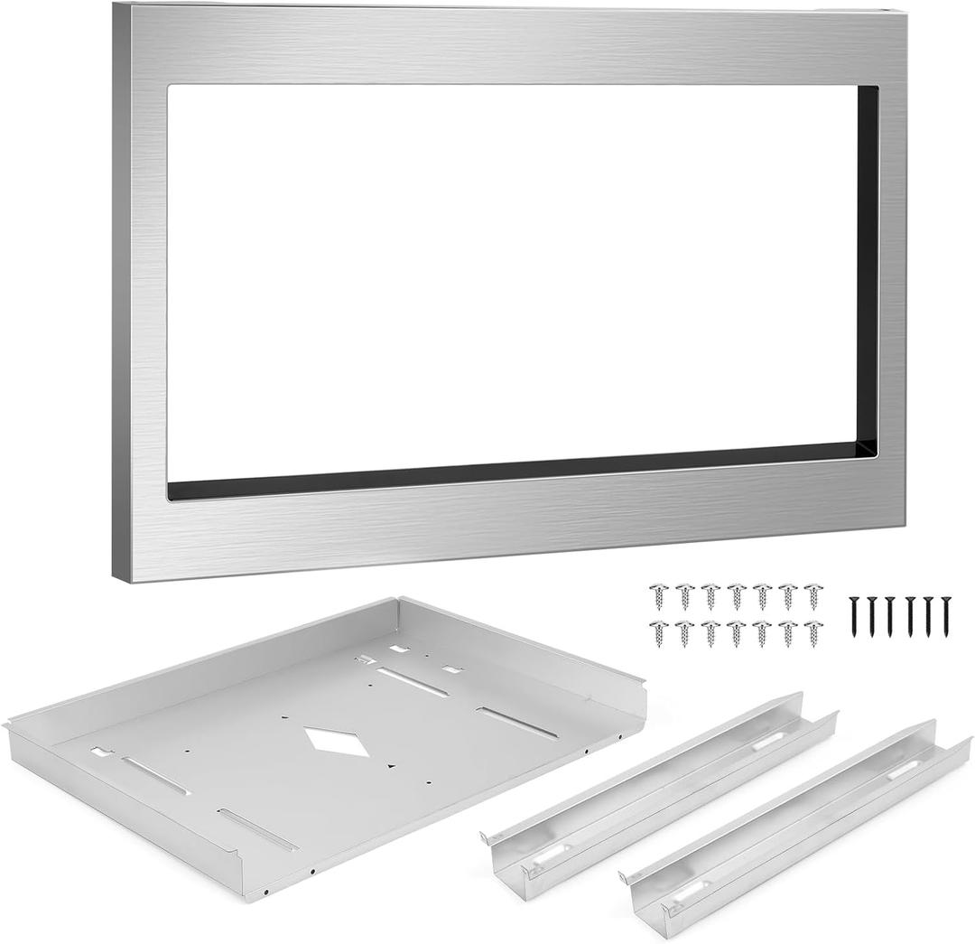 27 in. Microwave Trim Kit GMTK2768AF Compatible with Gallery Microwave Model GMBS3068AF, Trim Kit for Built in Microwave Oven with Stain Resistant Stainless Steel Design