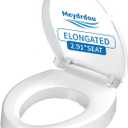 Raised Toilet Seat, Elongated 18.5", Soft Close