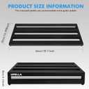 Guitar Pedal Board Aluminum Guitar Effect Pedal Board 18'' x 12.5'' Guitar Effects Pedalboard Accessories with Carrying Bag