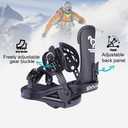Snowboard Bindings Lightweight Snow Shoes Bindings Rear Entry Bindings for Men and Women Easy to Put on and Take Off
