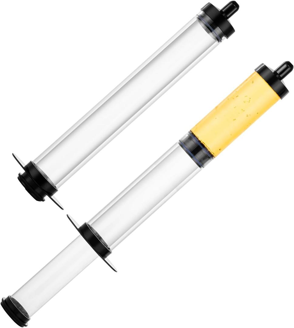 Impresa Large Plastic Syringe for Drinks and Beverages - 2 Pack - Fun Drinking Games - Adult Novelty Party Supplies for New Year, Bachelor, and Bachelorette (Holds 24 oz)
