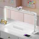 iVict Nail Desk Lamp, 34" Nails Tech Light with Phone Stand, 0-100% Adjustable Brightness, 3000K-6000K Color Temperature Led Desk lamp for Nail, Tattoos, Eyebrows, Beauty(Diamond, Large)