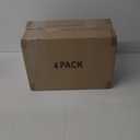 4 Tier Plastic Storage Bins with Lid 23QT, Stackable Storage Containers with Wheels, Folding Storage Boxes, Collapsible Storage Bins, Closet Organizers and Storage for Living Room, Office, Dorm