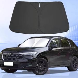 Windshield Sun Shade for Honda HR-V 2016-2022 Foldable Car Front Window Sunshade Accessories 240 T Sun Visor Protector Reflective Cover Block UV Rays & Sun Heat