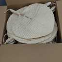 Marsui 30 Pieces Wedding Raffia Fans Bamboo Natural Handmade Palm Leaf Hand Weaving Boho Fans for Guest Couple Summer Cooling Supplies Farmhouse Wall Decor Wedding Favors