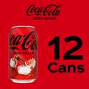 Coca-Cola Zero Sugar Soda, 12 fl oz Cans, 12 Pack - Classic Cola Soft Drink Fridge Pack (EXP 03/02/26)