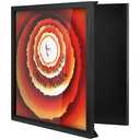 ONE WALL 12 x 12 Inch Vinyl Record Frame for Play & Display Album, Solid Wood Front-Opening Frame Mount LP Covers with Clear Acrylic, Black
