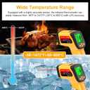 Infrared Thermometer Gun, Dual-Mode with Non-Contact IR & K-Type Thermocouple Probe Meature, -58F to 1472F High Accuracy Laser Temperature Gun with Emissivity, Humidity, for Cooking, Industrial Use
