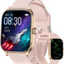 Smart Watch for Men Women(Answer/Make Call), GPS Smartwatches with Heart Rate/SpO2/Sleep/Stress Monitor, 100+ Sports Fitness Watch, IP68 Waterproof Fitness Tracker for Android/iPhone (Pink, 1.96")