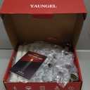 YAUNGEL Window Candles, 12 Pack LED Battery Operated Christmas Candles for Windows with Remote Electric Candle Lights with Removable Candle Holders Suction Cups for Christmas Decorations, Silver