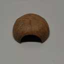 SunGrow Betta Fish Cave, Habitat Made from Coconut Shell, Soft-Textured Smooth Edged Spacious Hideout, for Resting and Breeding, 1 Pc