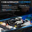 11538 Car Alternators Fit for Nissan Murano 2015-2017, for Pathfinder 2013-2017, for Infiniti QX60 2014-2016, JX35 2013 2.5L 3.5L Automotive Replacement Alternators 23100-3JA1A, A003TJ3991