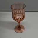 XUWAIDSGN 7oz Plastic Vintage Rose Gold Drinking Glasses Pink Wine Glasses Unbreakable Wedding Glassware Crystal Water Goblets Reusable Drinkware Vintage Champagne Flutes (24, Rose Gold)