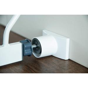 Wall Nanny Extender -4 Inch Baby Gate Extension Guard (Made in USA) Extends Pressure Mounted Gates - Protects Walls, Stabilizes Gate, for Child, Pet Gate & Dog Gate, Protector Works on Stairs, 4 Pack (White)