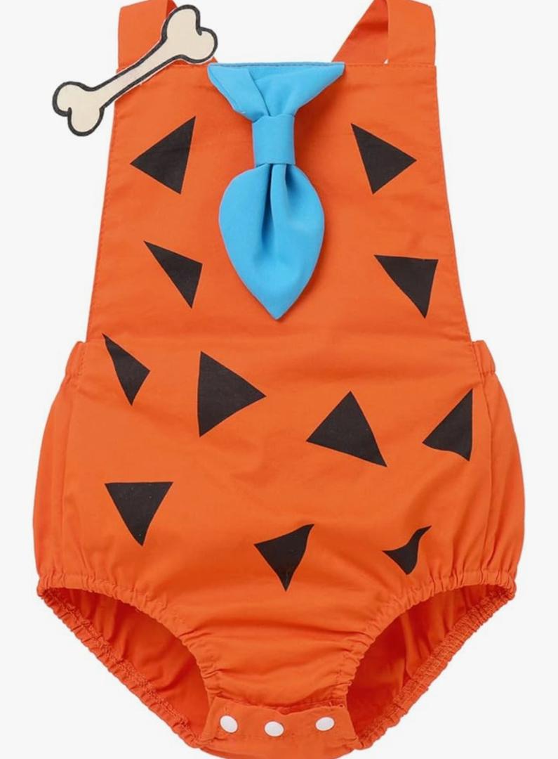 IWEMEK Kids Baby Caveman Costume Historical Stone Age Birthday Outfit Toddler Girls Halloween Cosplay Tutu Dress Photo Shoot, 70