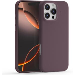 MOFT Snap Case MOVAS for iPhone 16 Pro Max Case, Compatible with MagSafe, Magnetic Premium Vegan Leather Phone Case with Smooth Feeling, Enduring Color Minimalist 6.9in Protective Case, BlackBerry