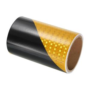 PATIKIL Reflective Tape, 6 Inch x 10 FT Waterproof High Visibility Self-Adhesive Warning Safety Tape Outdoor Reflector Stickers for Cars Trucks Trailers, Black Yellow