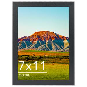 QOTIB Wood 13x39 Puzzles Frame Black for Wall Hanging, 13 x 39 Picture Frame Poster Photo Frame for Wall Horizontally or Vertically, Black, 1 Pack