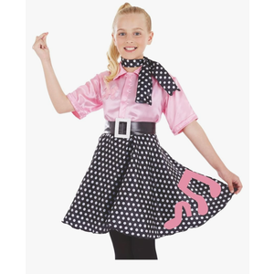 Fun shack 50s Outfit for Girls, 50s Outfit, Size Medium