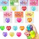 JOYIN 24 PCS Valentines Cards with Heart PU Stress Balls for Valentine Party Favor, Classroom Exchange Prize, Greeting Cards