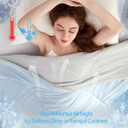BedTreat Cooling Comforter Twin Size Cool Comforters for Hot Sleepers Cooling Blanket Breathable Comforter Summer Bedding Blue and Grey
