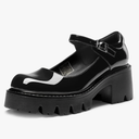 DREAM PAIRS Women's Mary Janes Shoes Platform Dress Low Heel Chunky Pumps Round Toe Ankle Strap Pumps Shoes Oxfords 8.5