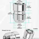 M121.25 Wheel Locking Nuts, Height 1.27" Cone Seat Replacement for GR86 EX35 EX37 M56-5 Locks and 2 Key,Anti-Theft Tire Lock nut