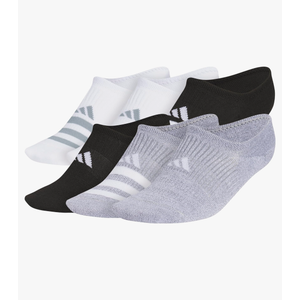 Adidas Women's Superlite 3.0 6-Pack Super No Show, Athletic Socks, Invisible Ultra Low-Profile, Cushion & Arch Compression