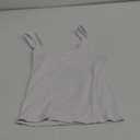 Artfish Women's Scoop Neck Sleeveless Knit Ribbed Fitted Casual Crop Tank Top (03# White), XS