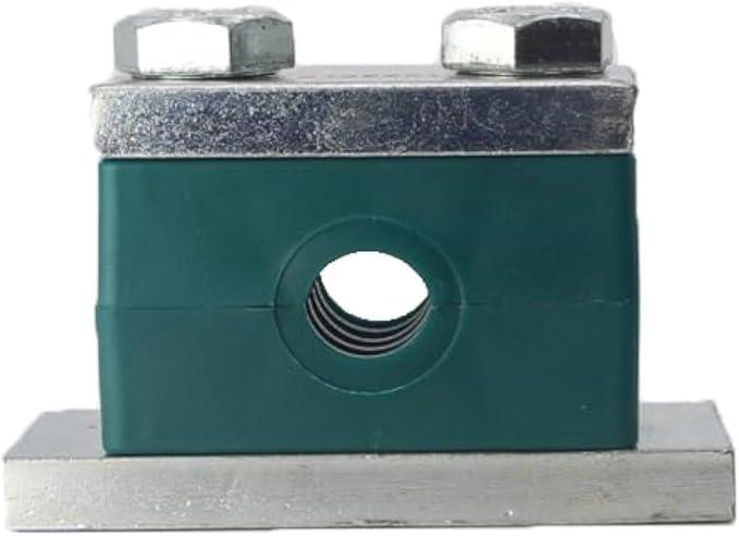 3 x 18MM Tubeclo Heavy Series Clamp, Polypropylene with Galv Plated Steel Hardware, Weld Mounting