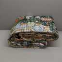 RUGSURE Washable Area Rugs - Perfect for Living Room, Bedroom, Kids Room, Nursery - Stain & Water Resistant Non-Slip, Pet & Child Friendly, Vintage Tribal Area Rugs (Green, 9' x 12')