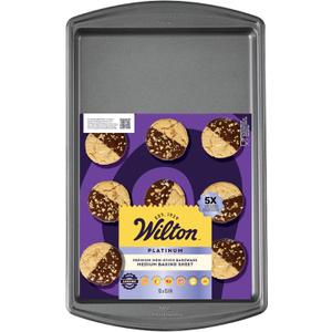 Wilton Platinum Premium Non-Stick 10 x 15 in Baking Sheet, Made without PFAs, 